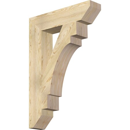 Ekena Millwork Merced Slat Rough Sawn Bracket, Douglas Fir, 6"W x 28"D x 40"H BKT06X28X40MRC06RDF